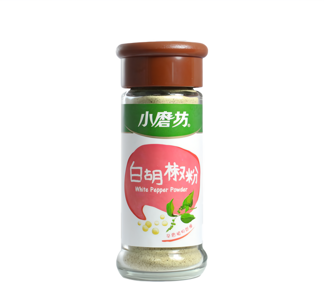 小磨坊 白胡椒粉, 25g, 1瓶