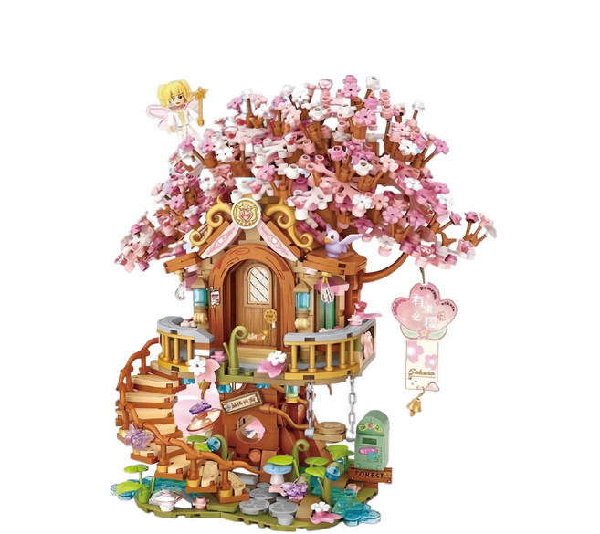 LoZ 櫻花樹屋積木 1149個, LOZ1381, 1盒