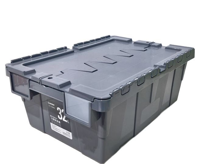 KEYWAY 聯府 2號物流箱 BL32-1 32L, 灰色, 1個