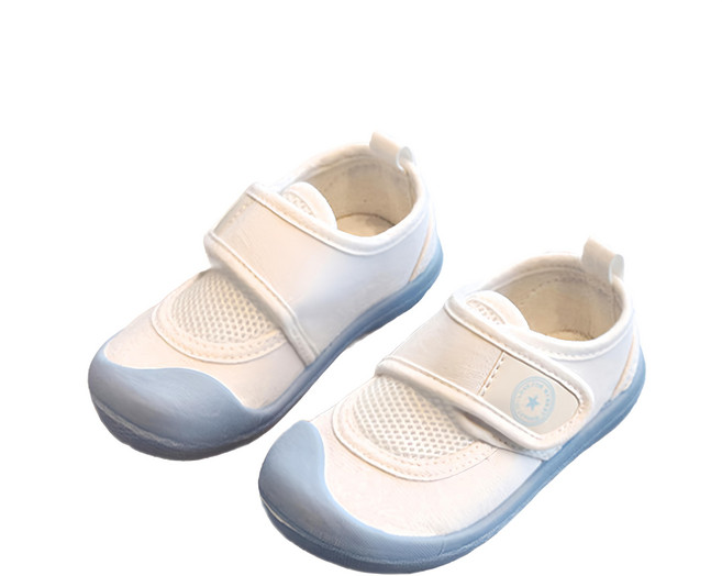 AiLvYang 愛綠羊 小童網面透氣帆布小白鞋