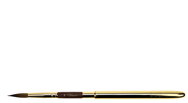 Macro Wave 馬可威 Venus旅行純貂水彩筆 適用於水彩顏料、壓克力顏料、廣告顏料、油畫, 4.4mm, 1支