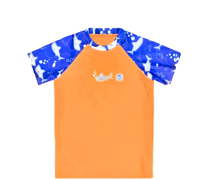 Splash About UV Rash Top 兒童短袖游泳上衣 3~4歲 鯊魚