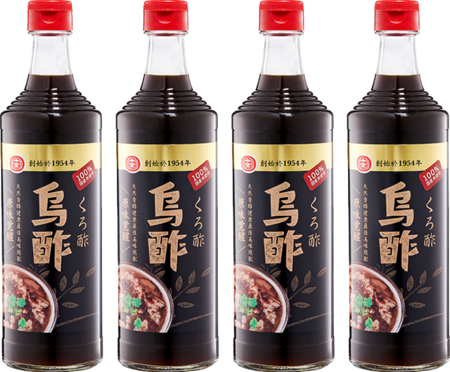十全 烏醋, 500ml, 4瓶