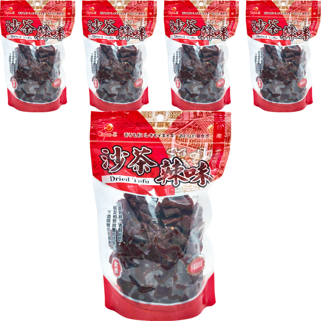 Chiao-E 巧益 沙茶辣味豆干, 5包, 320g