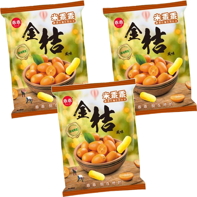 乖乖 米乖乖 金桔風味, 40g, 3包