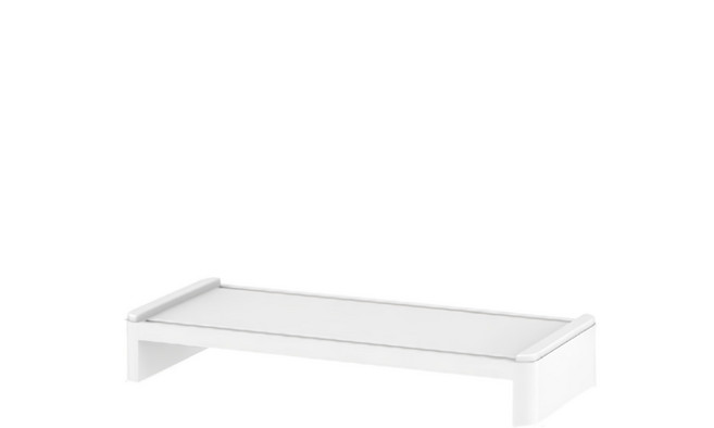 FAmILyLIFE 生活 桌上型電腦螢幕置物架單層架 A-032, 白色, 1個