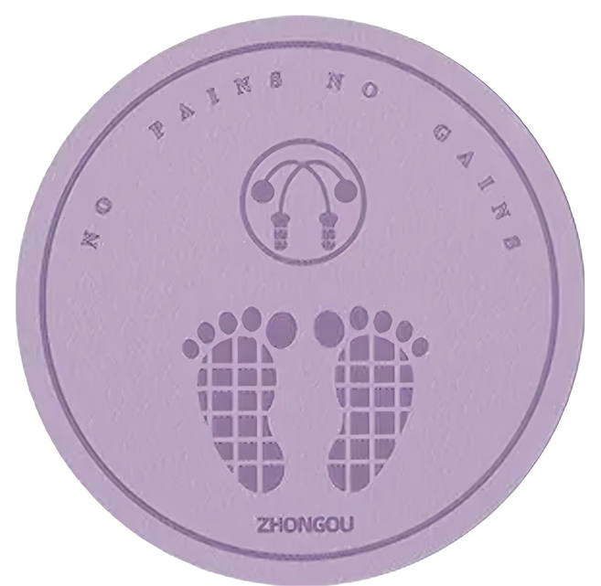 ZHONGOU 長紅 小鮮肉媽咪寶貝生活館 TPE加厚靜音減震跳繩墊 瑜珈墊/防滑墊 紫色, 1個