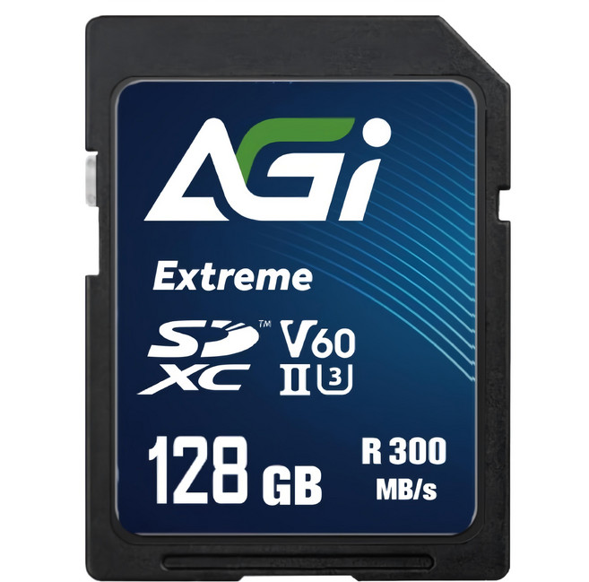 AGi 亞奇雷 Extreme SDXC UHS-II U3 V60 記憶卡 讀寫300/100 MBs SE238, 1個, 128GB