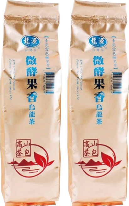 龍源茶品 鑫龍源 茶農職人經典台灣 微酵果香烏龍清茶包, 2g, 50包, 2袋