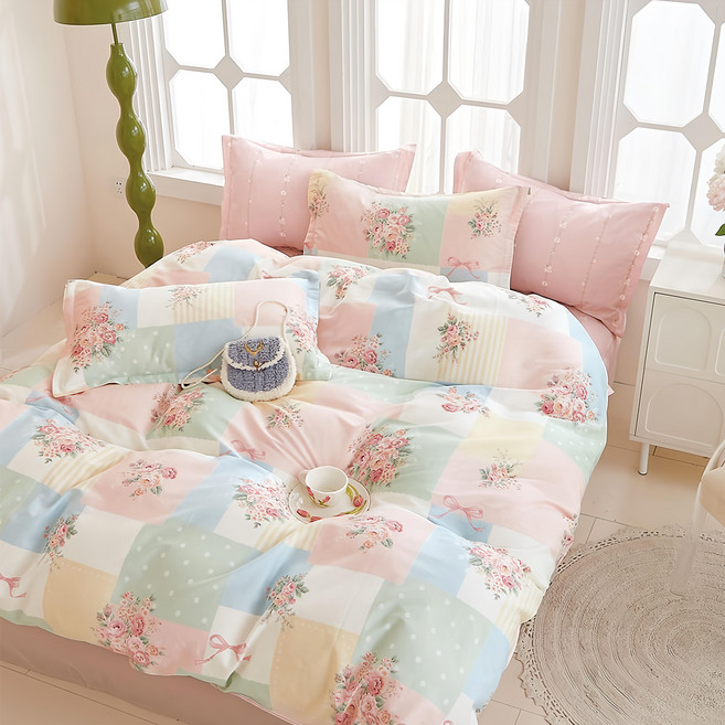 戀家小舖 精梳純棉床包枕套組