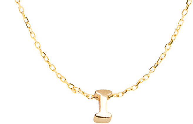 RADIANT STAR 璀璨之星 925純銀 靈魂密碼金色字母符號單墜 (不含鍊) SL730