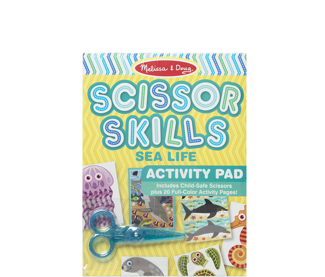 Melissa&Doug 瑪莉莎 勞作 學習剪紙遊戲簿 附剪刀, 海底世界, 1組