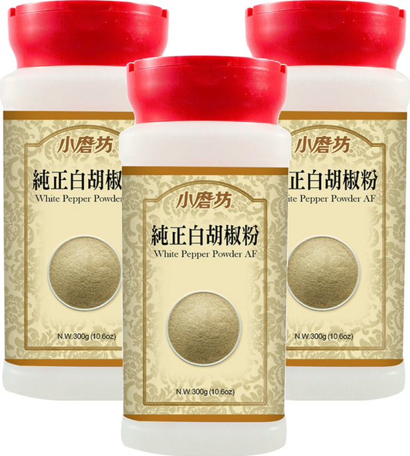 小磨坊 純正白胡椒粉, 300g, 3瓶