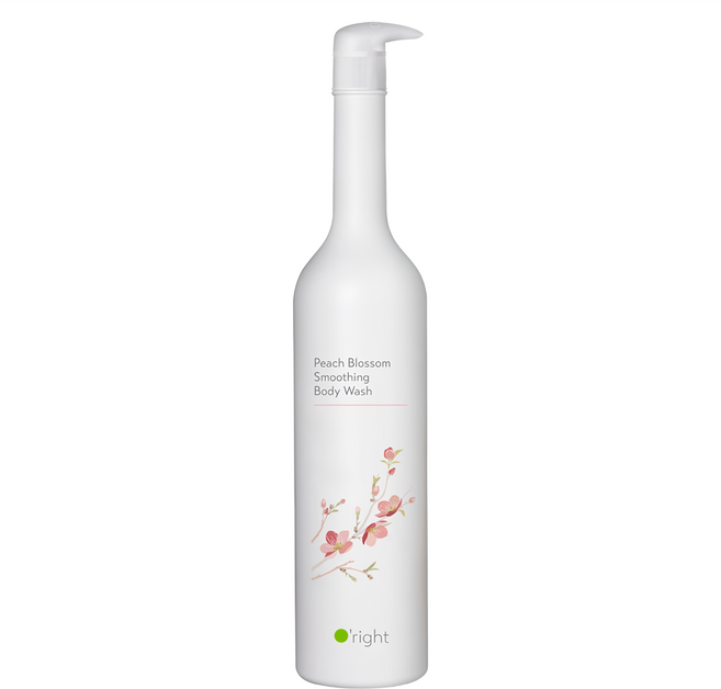 O'right 歐萊德 輕盈沐浴乳 桃花, 1L, 1瓶