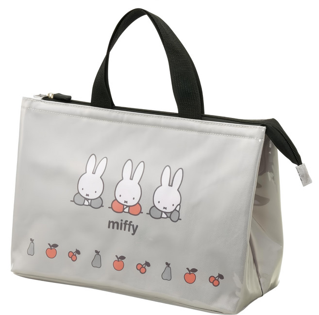 Skater 保溫保冷手提便當袋, Miffy 灰色, 1個