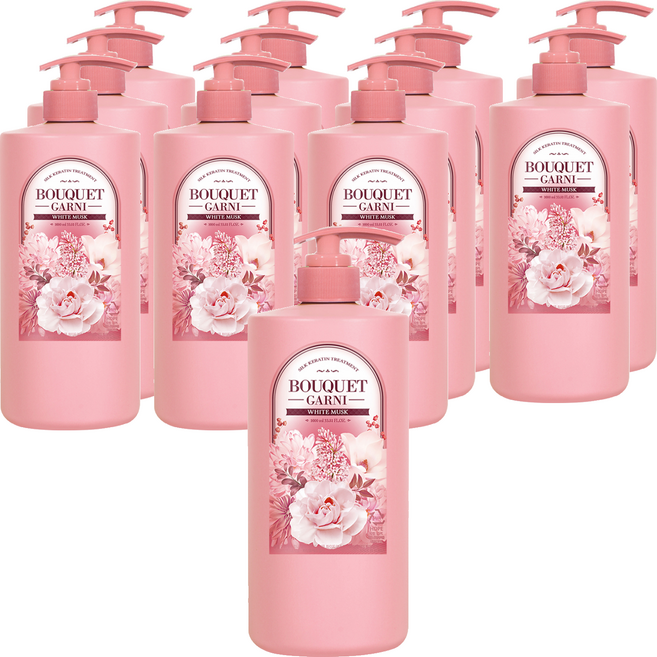 BOUQUET GARNI 絲滑角蛋白護髮素 白麝香, 1L, 12瓶