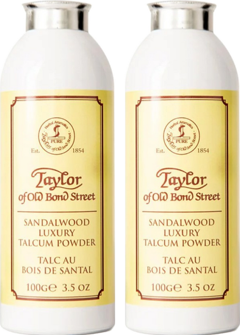 Taylor of Old Bond Street 爽身粉 經典檀香, 100g, 2瓶
