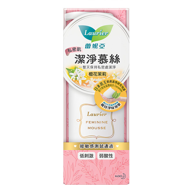 Laurier 蕾妮亞 台灣公司貨 私密肌潔淨慕絲 橙花茉莉, 150ml, 1瓶