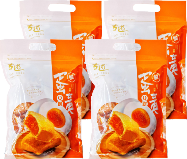 古道鳳梨酥 鹹蛋黃Q餅, 260g, 4包