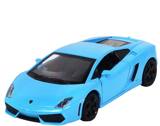 kidmate 孩子王 1:32 LED聲光合金車 Lamborghini Gallardo LP560-4 68329-1 藍色, 1個
