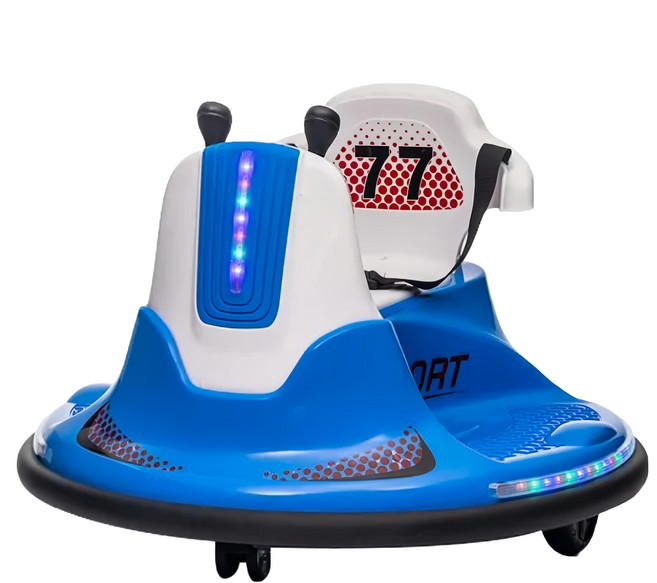 兒童電動機車 360度互動型兒童碰碰車 HZB 219 5.6kg, 藍色, 1個