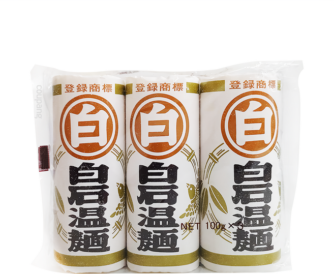 白石興產 溫麵 3包, 300g, 1袋