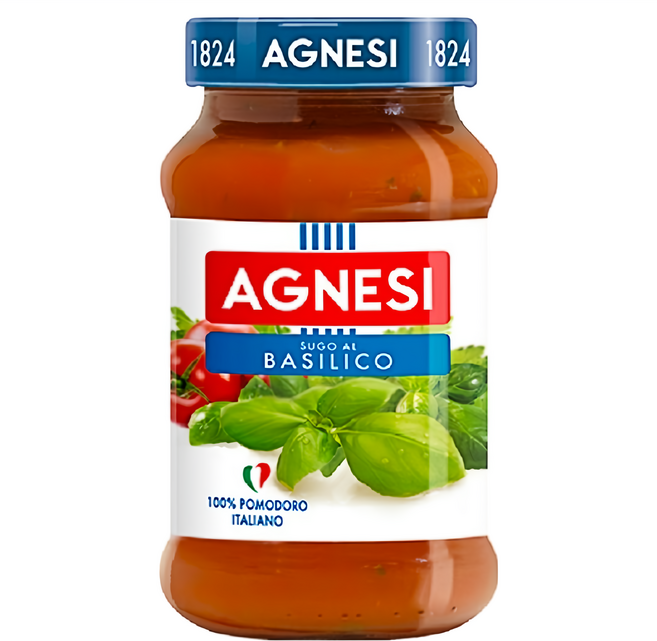 AGNESI 義大利番茄羅勒麵醬, 400g, 1罐
