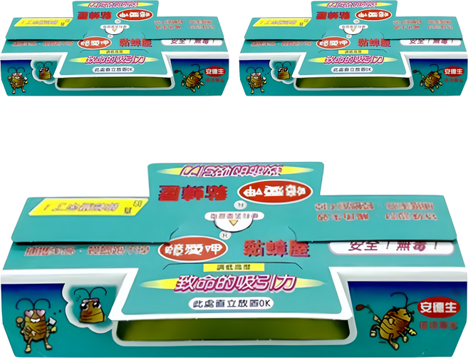 蟑愛呷 黏蟑屋 10入, 3盒