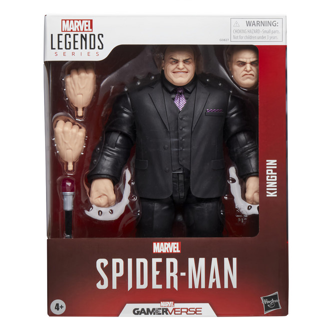 Hasbro 孩之寶 MARVEL 漫威 SPIDER-MAN 蜘蛛人 傳奇電玩宇宙豪華人物 金霸王 6吋, 1盒