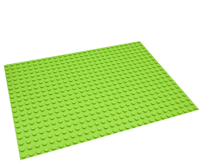 HUBELiNO 德國製大顆粒軌道式積木底板 560孔, 綠色, 1個