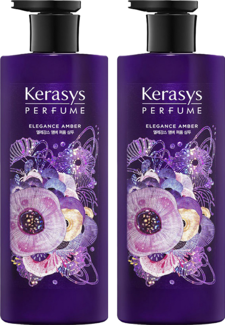 KERASYS 香氛洗髮精 華麗琥珀, 600ml, 2瓶