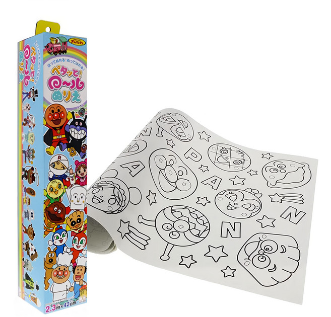 sun-star 著色畫軸 237cm, 麵包超人, 1個