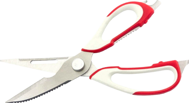 可拆式多功能剪刀 精工鋒利 防滑設計 收納設計, 1支, 紅