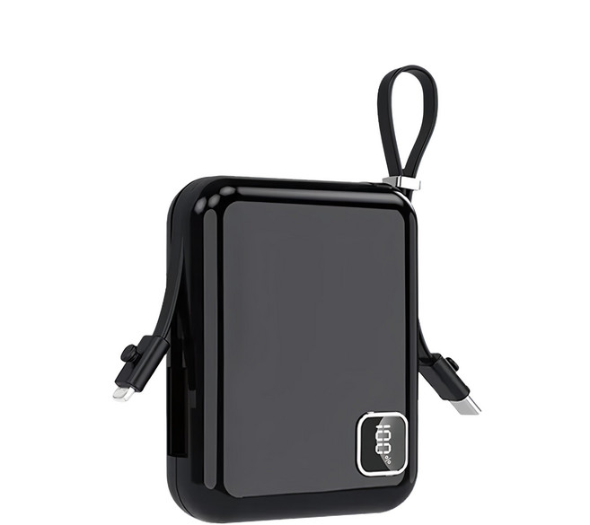 HONG JIN 宏晉 MINI SP 迷你快充行動電源 10000mAh USB-C Lightning, HJ-MINI SP, 酷炫黑