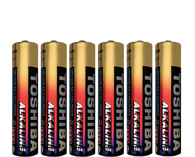 TOSHIBA 東芝 台灣公司貨 鹼性電池 4號, 6顆, 1組
