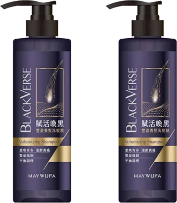 美吾髮 BlackVerse賦活喚黑逆齡 洗髮精 豐盈養髮, 530ml, 2瓶