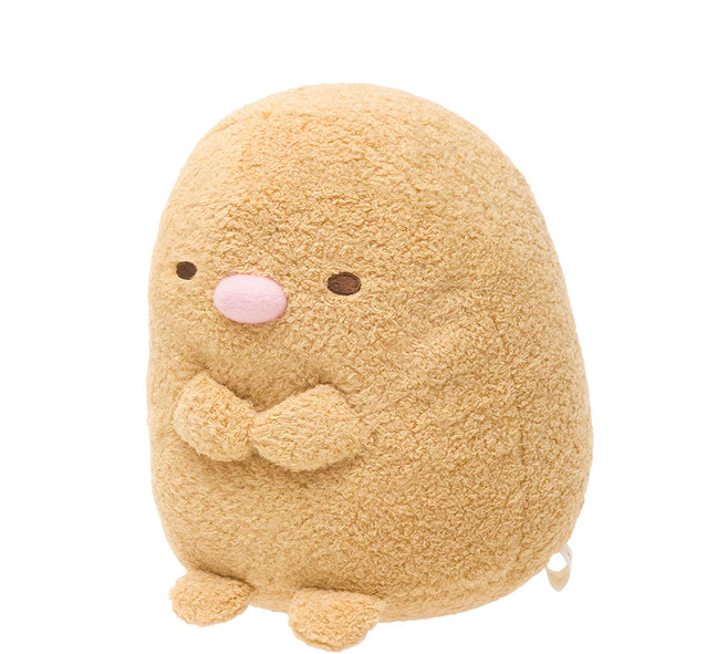 Sumikkogurashi 角落生物 絨毛娃娃, 14cm, 炸豬排 棕色, 1個