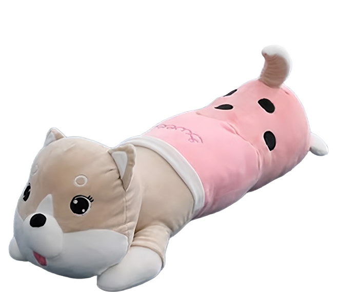 Ishur 伊舒爾 狗狗造型多用枕 柴犬, 粉色