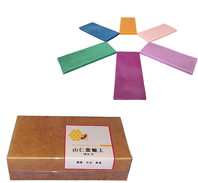 山仁 天然蜜蠟土, 珠光B, 1盒