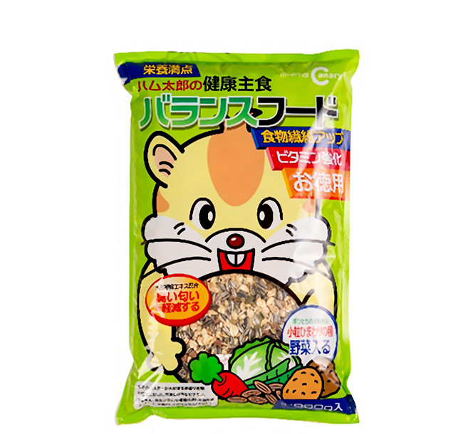 Canary 健康主食/綠高纖 M-F119 倉鼠飼料 高纖配方 多種蔬菜 幫助消化 減少異味, 900g, 1入