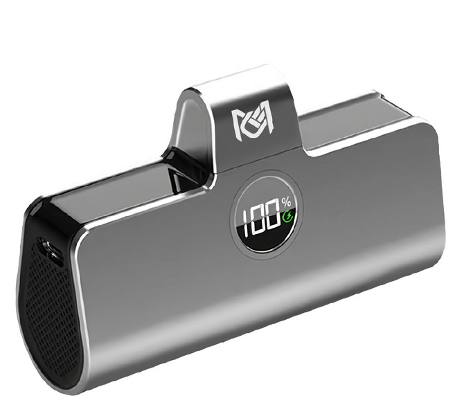 MCK 科技 商務款直插式行動電源 5000mAh Type-C, 銀色, MCK-MPB003