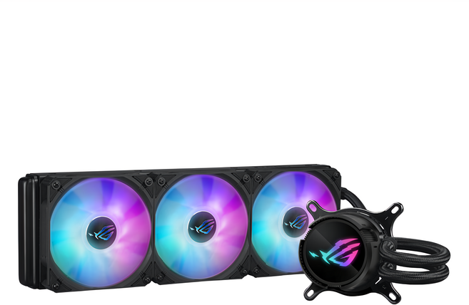 ASUS 華碩 REPUBLIC OF GAMERS ROG 飛龍三代 散熱器, STRIX LC III 360, 黑色, 1個