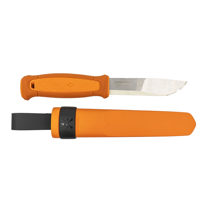 MORAKNIV Kansbol野外用刃型不銹鋼 焦橙色 刀刃長度250mm 含塑料護套, 橘色, 1個