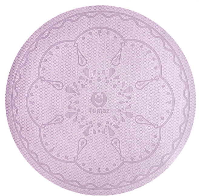 Tumaz 月熊 8mm減震跳繩墊 超慢跑墊 圓形, 藕粉色, 1個