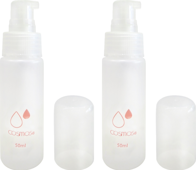 台灣 COSMOS 乳液瓶 50ml BC006, 透明色, 2個