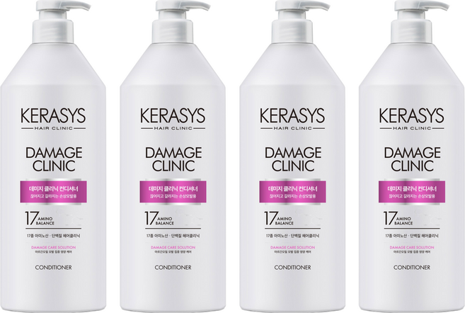 KERASYS 可瑞絲 Damage Clinic 植萃系抗損護髮素 極重損款, 4瓶
