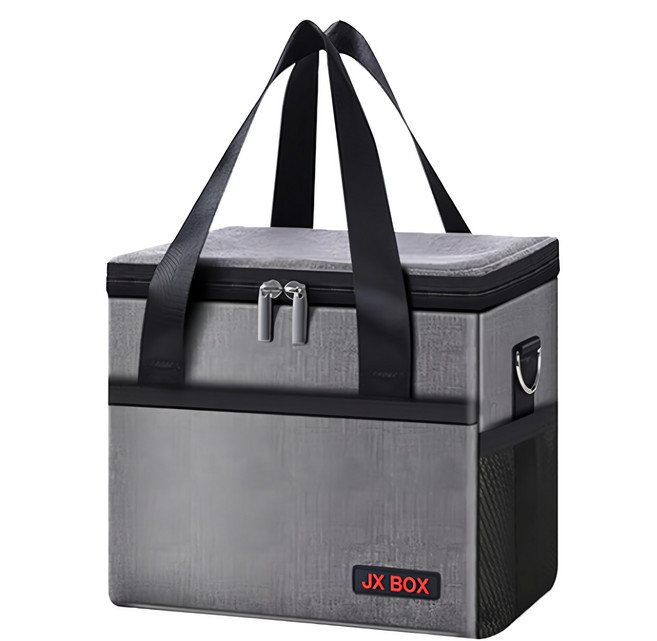 JX BOX 方形保冰袋 16L, 質感灰, 1個