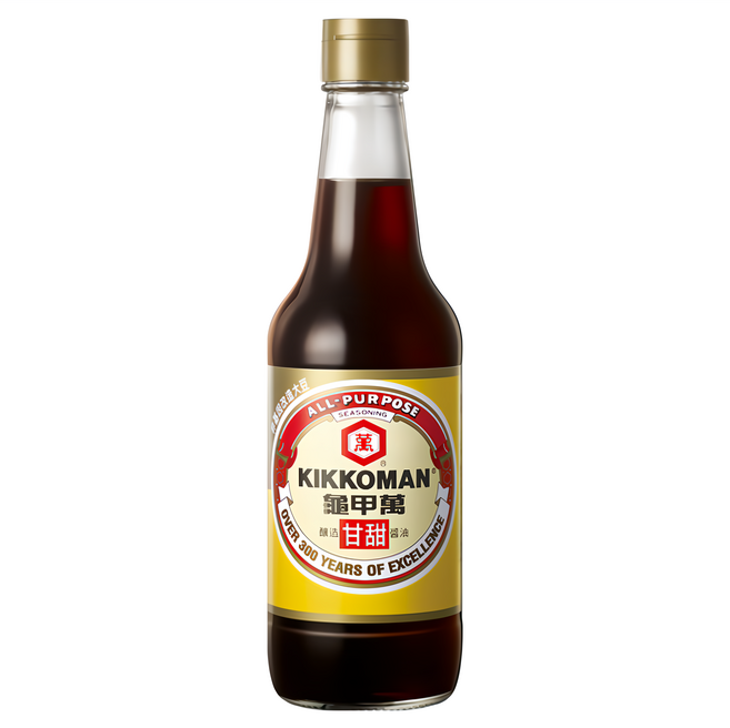 KIKKOMAN 龜甲萬 釀造甘甜醬油, 500ml, 1瓶