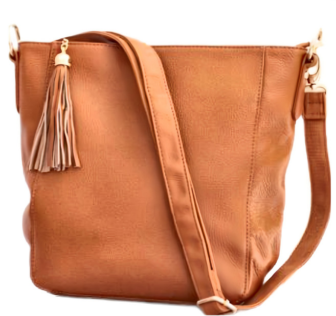 頭層牛皮大容量流蘇肩背袋女包 LB999