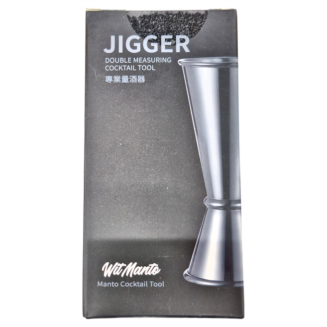 曼托 刻度盎司杯 醒酒器 盎司杯 30 / 45ml, 黑色, 1個